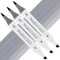 Artfinity Sketch Marker Sets - Set of 3 - Pewter BV9-3, Vibrant, Professional, Dye-Based Alcohol Markers for Artists, Drawing, Travel, & More